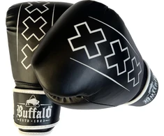 Buffalo Outrage bokso pirštinės juodai baltos 12oz