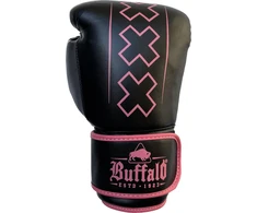 Bokso pirštinės Buffalo Outrage, juodos ir rožinės, 14 oz