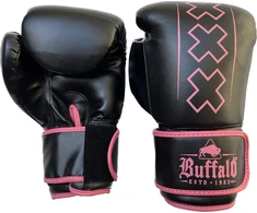 Bokso pirštinės Buffalo Outrage, juodos ir rožinės, 12 oz