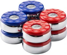 Buffalo Shuffleboard pucks set 4 x mėlynas and 4 x red