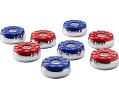 Buffalo Shuffleboard pucks set 4 x mėlynas and 4 x red