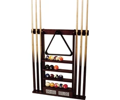 Buffalo Wooden De Luxe Wall Rack for 6 Cues