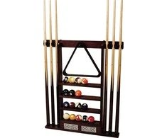 Buffalo Wooden De Luxe Wall Rack for 6 Cues