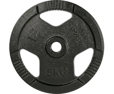 Ketaus svorio diskas inSPORTline Hamerton Juodas 5kg, 30 mm
