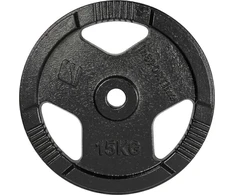 Cast Iron Weight Plate inSPORTline Hamerton Juodas 15 kg, 30 mm