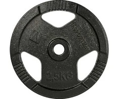 Cast Iron Weight Plate inSPORTline Hamerton Juodas 2.5kg, 30 mm