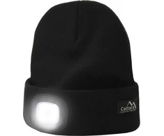 Cattara Dangtelis Juodas su LED žibintuvėliu USB įkrovimas