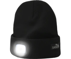 Cattara Dangtelis Juodas su LED žibintuvėliu USB įkrovimas
