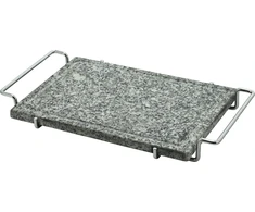 Cattara Grilovací deska žulová GRANIT L s drážkou a držákem 30x20x1,65cm