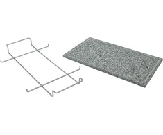 Cattara Grilovací deska žulová GRANIT XL s drážkou a držákem 50x30x1,65cm