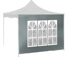 Cattara Šoninės sienelės vakarėlių palapinei WINDOW 2x3m 420D pilka WATERPROOF