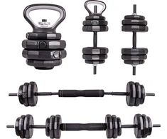 Cementinių hantelių rinkinys inSPORTline ON-X 6-in-1 40 kg