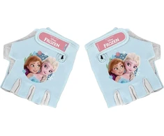 Vaikiškos dviratininko pirštinės Frozen II - šviesiai mėlynos