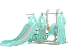 Children’s Slide w/ Swing &amp; Basketball Hoop 4-in-1 inSPORTline Swingslide