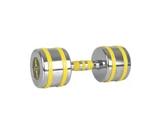 Chromuotas hantelis inSPORTline Yellsteel 12 kg