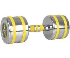 Chromuotas hantelis inSPORTline Yellsteel 14 kg