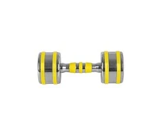 Chromuotas hantelis inSPORTline Yellsteel 8kg