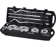 Chromuotų hantelių - štangos rinkinys lagamine HMS STC55, 55kg