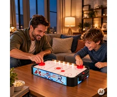 Cymbergaj air hockey stół do gry vaikams powietrzny hokej 58 cm priedai ECOTOYS