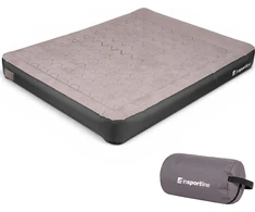 Double Inflatable Mattress inSPORTline Valkon Duo 192x151x22 cm with Built-in Electric Pump