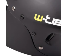 Nusileidimo šalmas W-TEC Campanero, matinis juodas