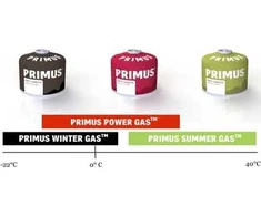 Dujų balionėlis Primus Power Gas su savaiminiu užsandarinimu, 230 g, raudonas