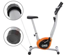 Dviratis treniruoklis One Fitness RW3011 sidabro spalvos-oranžinis