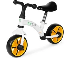 Vaikiškas krosinis dviratis su EVA ratukais, reguliuojamu balneliu, juodas ECOTOYS