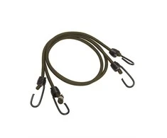 Mil-Tec OD ELASTIC SHOCK CORDS WITH HOOKS (PAIR)