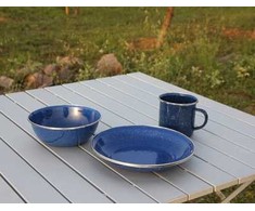 Emaliuota lėkštė Origin Outdoors Deep 20cm, mėlyna
