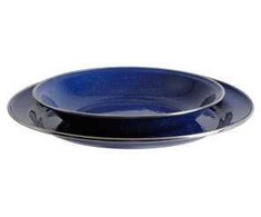 Emaliuota lėkštė Origin Outdoors Flat 26cm, mėlyna