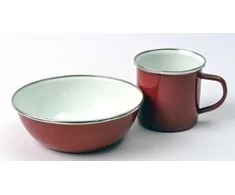 Emaliuotas dubuo Origin Outdoors 15cm, raudonas