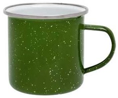 Emaliuotas puodelis Origin Outdoors 360ml, žalias