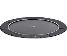 EXIT Dynamic ground level sports trampoline ø427cm - juodas