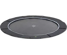EXIT Dynamic ground level sports trampoline ø366cm - juodas