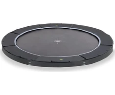 EXIT Dynamic ground level sports trampoline ø366cm - juodas