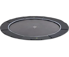 EXIT Dynamic ground level sports trampoline ø366cm - juodas