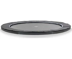 EXIT Dynamic ground level sports trampoline ø366cm - juodas