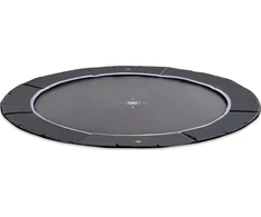 EXIT Dynamic ground level sports trampoline ø427cm - juodas