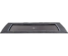 EXIT Dynamic ground level sports trampoline 244x427cm - juodas
