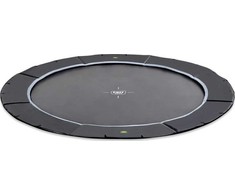 EXIT Dynamic ground level sports trampoline ø305cm - juodas