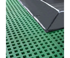 EXIT Dynamic įleidžiamas batutas 244x427 cm su Freezone apsauginėmis plytelėmis, juodas