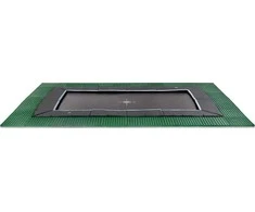 EXIT Dynamic ground level trampoline 275x458cm with Freezone safety tiles - juodas