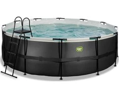 EXIT Juodas Leather pool ø427x122cm with sand filter pump - juodas