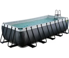 EXIT Juodas Leather pool 540x250x122cm with sand filter pump - juodas