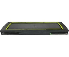 EXIT Silhouette ground sports trampoline 244x366cm - juodas