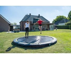 EXIT Silhouette ground sports trampoline ø305cm - juodas