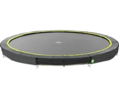 EXIT Silhouette ground sports trampoline ø427cm - juodas