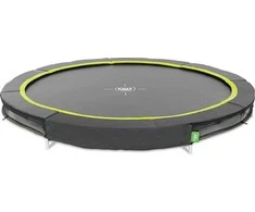 EXIT Silhouette ground sports trampoline ø244cm - juodas