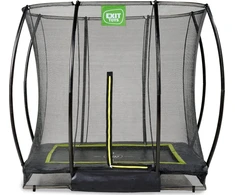 EXIT Silhouette ground trampoline 153x214cm with safety net - juodas